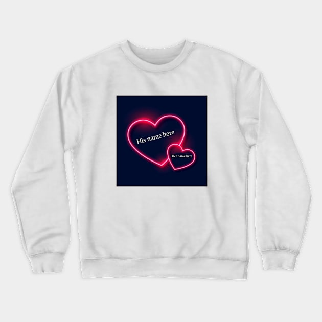 write name heart Crewneck Sweatshirt by kostas rania